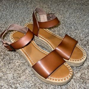 Tan Platform Sandals